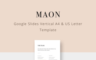 MAON - Vertical A4 + US Letter Google Slides