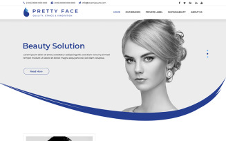 Pretty Face - Beauty PSD Template