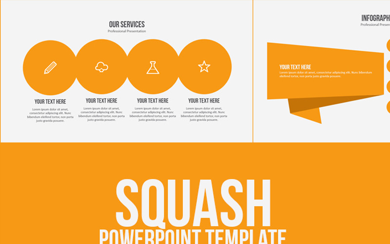 Squash PowerPoint template PowerPoint Template