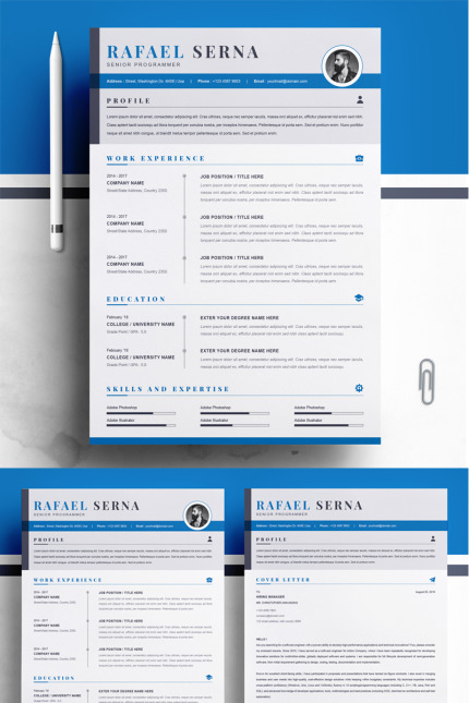 Template #81006 Page Cv Webdesign Template - Logo template Preview