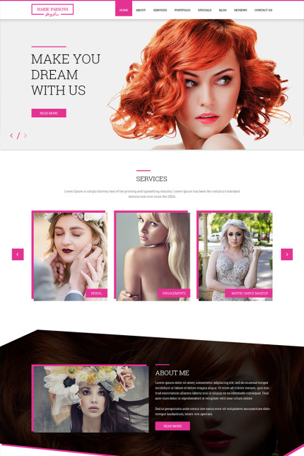 Template #81030 Saloon Beauty Webdesign Template - Logo template Preview