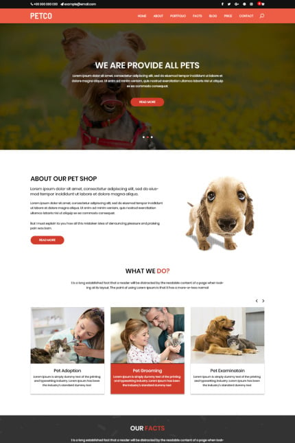 Template #81078 Dog Cat Webdesign Template - Logo template Preview