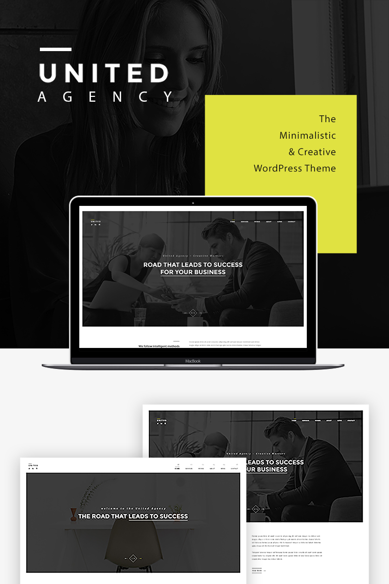 Tema De WordPress "United - Minimal Portfolio" #81045 - captura de pantalla
