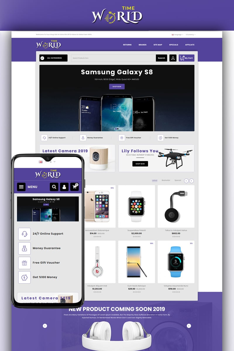 Timeworld - Multipurpose Store OpenCart Template
