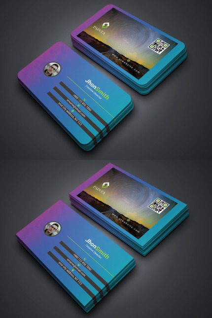 Template #81105 Business Card Webdesign Template - Logo template Preview