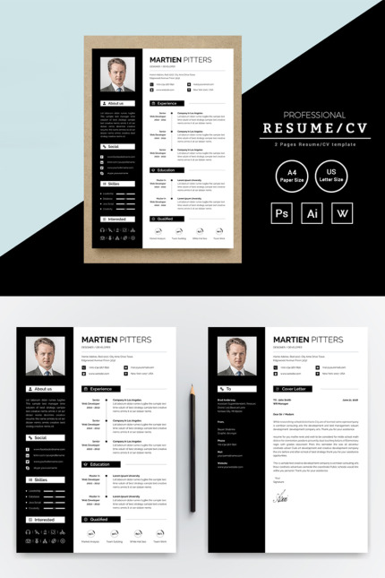 Template #81152 Cv Clean Webdesign Template - Logo template Preview