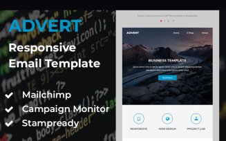 Advert - Responsive email template Newsletter Template