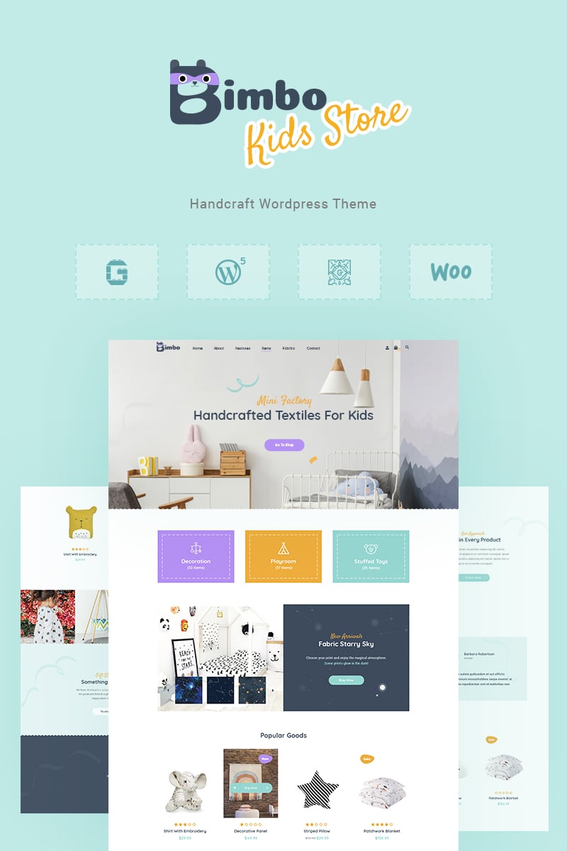 Bimbo - Craft & Handmade WooCommerce Theme