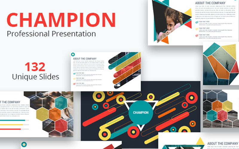 Champion PowerPoint template PowerPoint Template