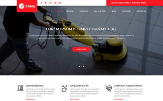 Clany - Cleaning Service PSD Template