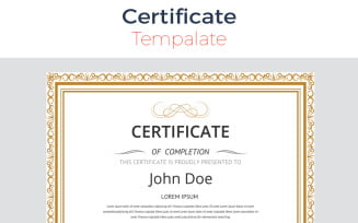 Elegant & Clean Certificate Template