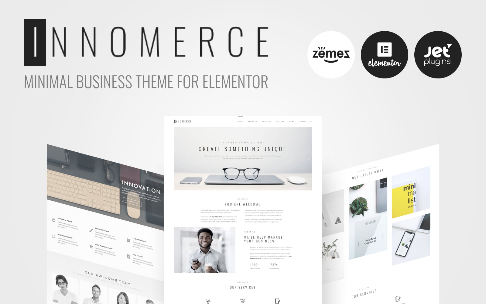 Innomerce - Business Multipurpose Minimal Elementor WordPress Theme