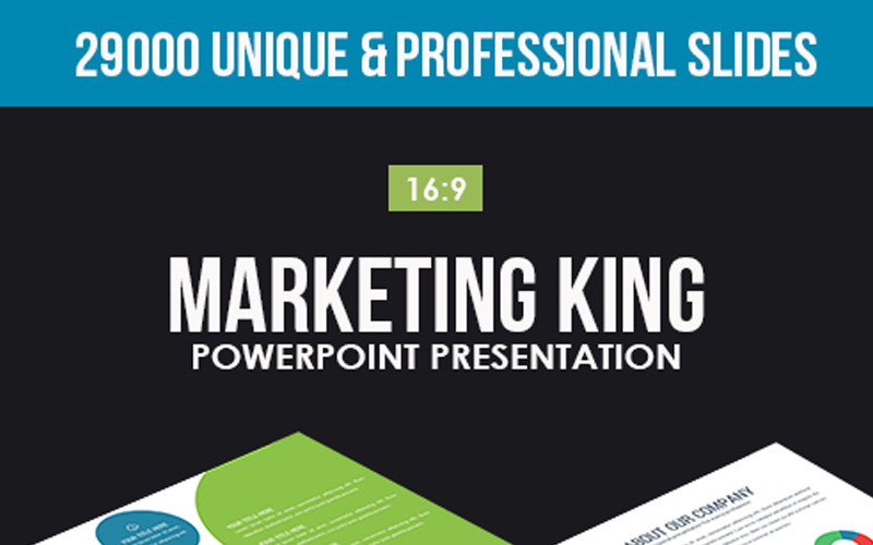 Marketing King PowerPoint template PowerPoint Template