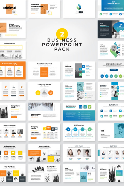 Template #81219 Powerpoint Business Webdesign Template - Logo template Preview