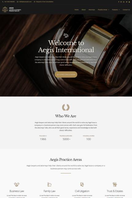 Template #81266 Website Attorney Webdesign Template - Logo template Preview