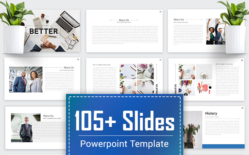 Better - Business PowerPoint template PowerPoint Template