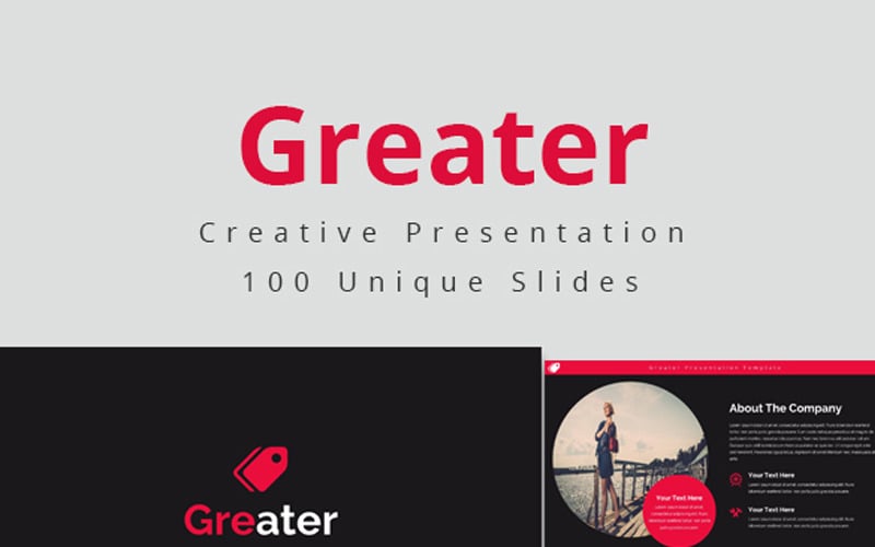 Greater PowerPoint template PowerPoint Template
