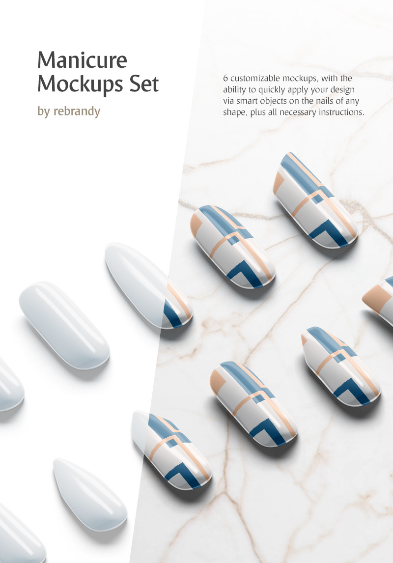 Download Manicure Set Product Mockup #81261