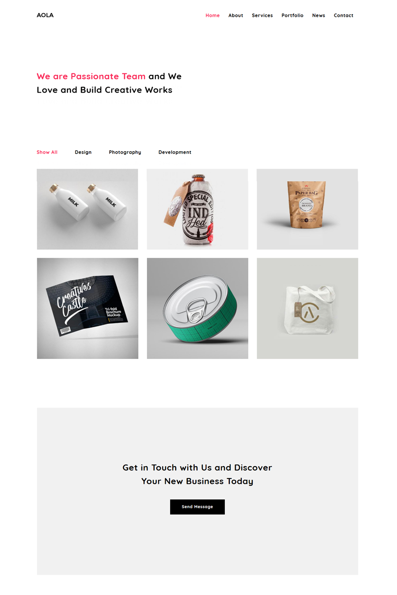 Reszponzív Aola - Minimalist Portfolio Joomla sablon 81265