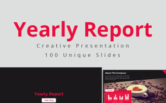 Yearly Report PowerPoint template