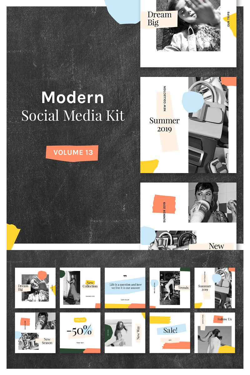 Modern  Kit (Vol. 13) Social Media Template