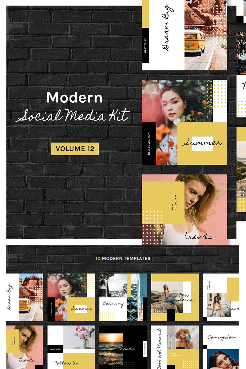 Modern  Kit (Vol. 12) Social Media Template