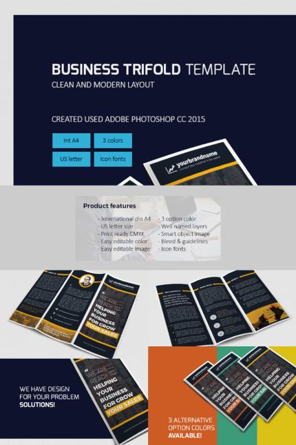 Template #81370 Brochuretemplate Trifoldmarketing Webdesign Template - Logo template Preview