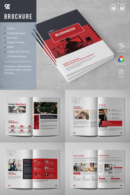Template #81374 Booklet Corporate Webdesign Template - Logo template Preview