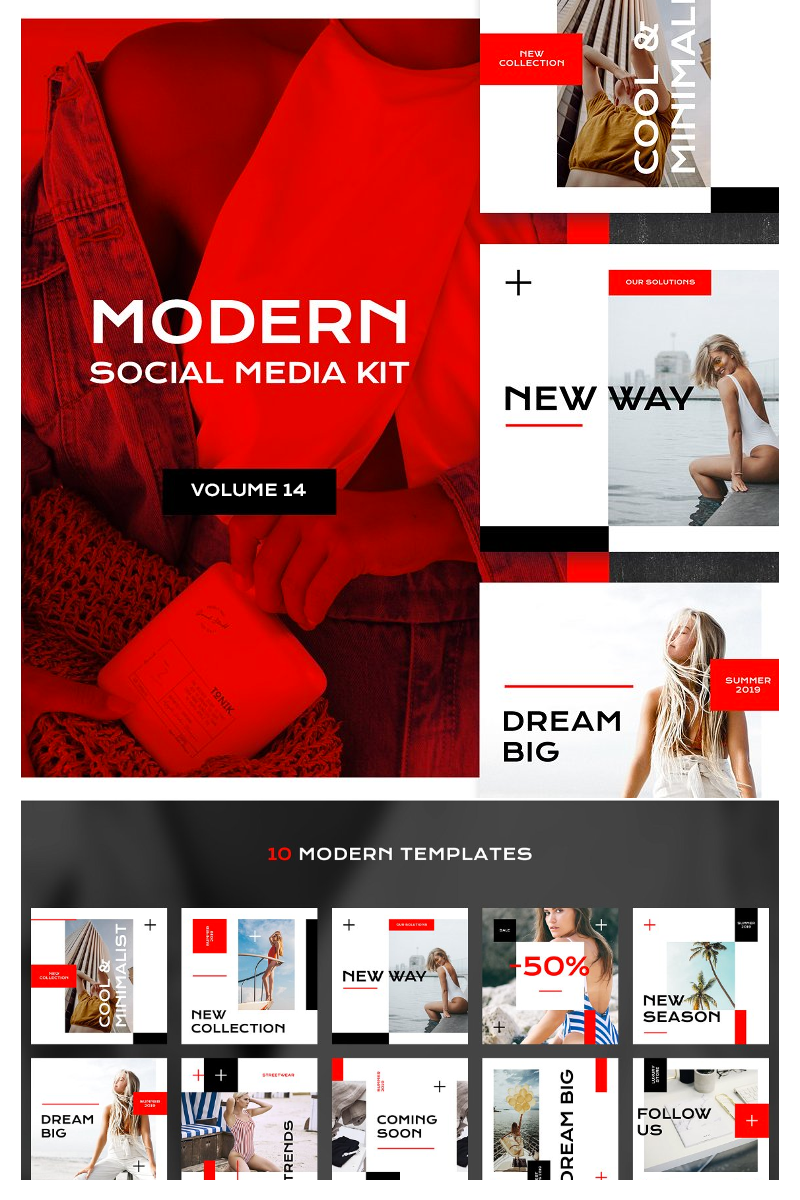 Modern  Kit (Vol. 14) Social Media Template