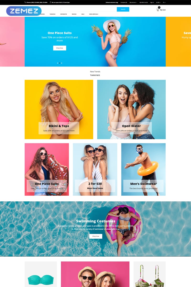 Broon - Swimwear Store Modern OpenCart Template