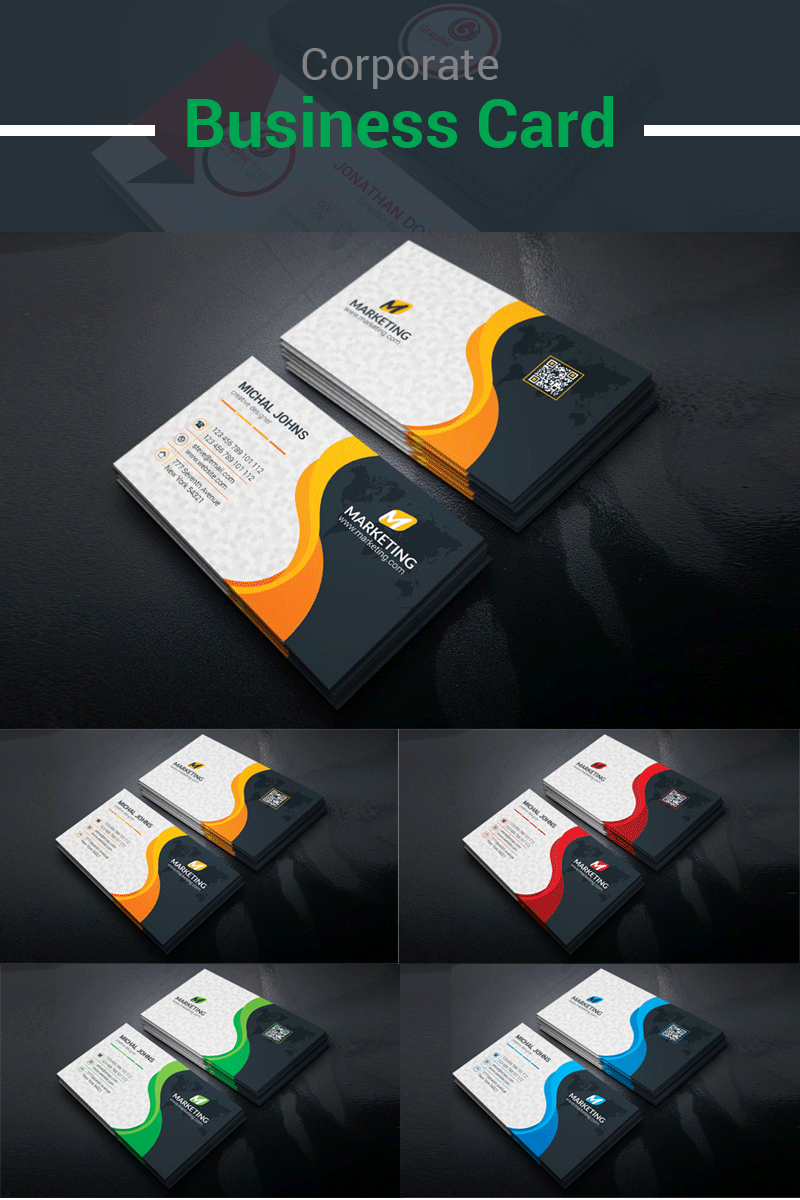 Johns Business Card Corporate Identity Template #81379