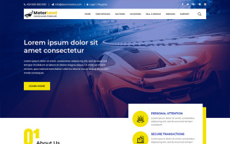 Motorland - Car Dealer PSD Template