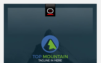 Top Mountain Logo Template