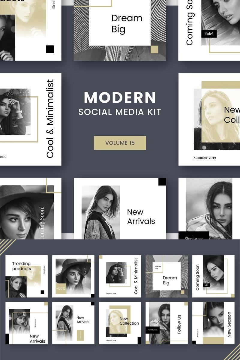 Modern  Kit (Vol. 15) Social Media Template