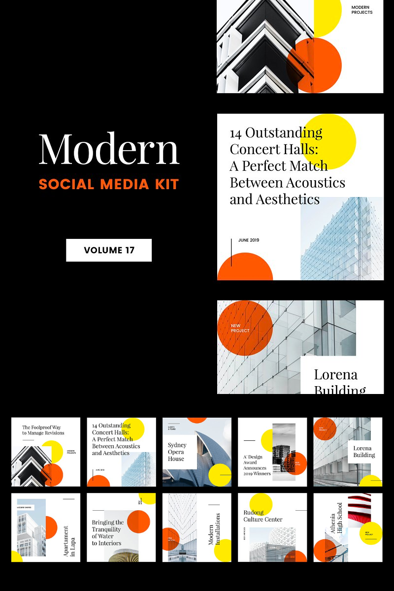 Modern  Kit (Vol. 17) Social Media Template