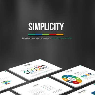 PowerPoint Vorlage namens Simplicity | Powerpoint + Bonus #81509
