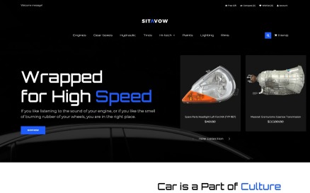 Sitavow - Auto Parts Clean OpenCart Template