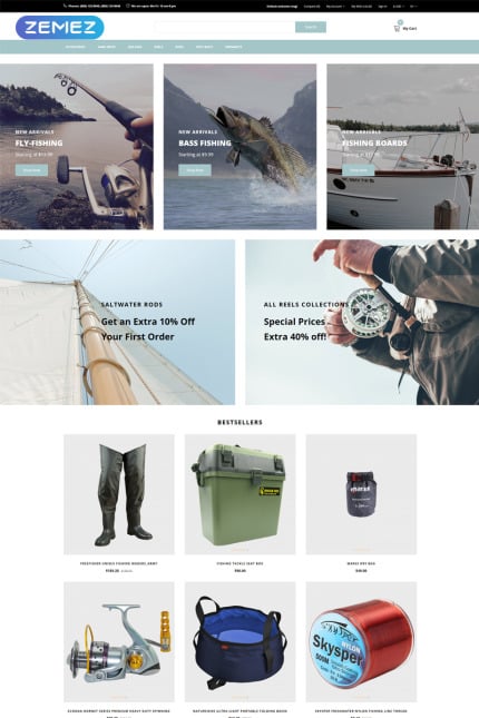 Template #81520 Ecommerce Fishing Webdesign Template - Logo template Preview