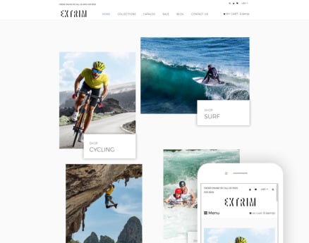 Extrim - Extreme Sports Multipage Modern Shopify Theme