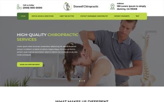 Doxwell - Chiropractic Therapy PSD Template