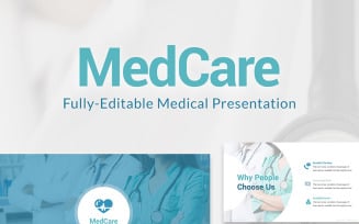MedCare Fully-Editable PPT Slides PowerPoint template