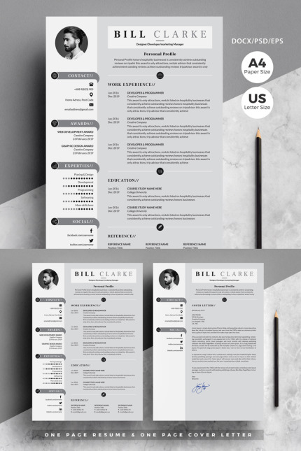 Template #81627 Cv Template Webdesign Template - Logo template Preview