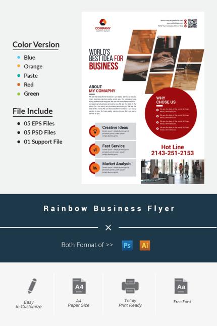 Template #81670 Flyer Corporate Webdesign Template - Logo template Preview