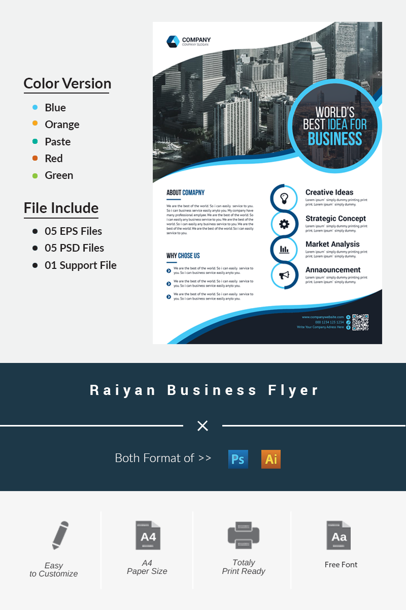 Raiyan Business Flyer - Corporate Identity Template