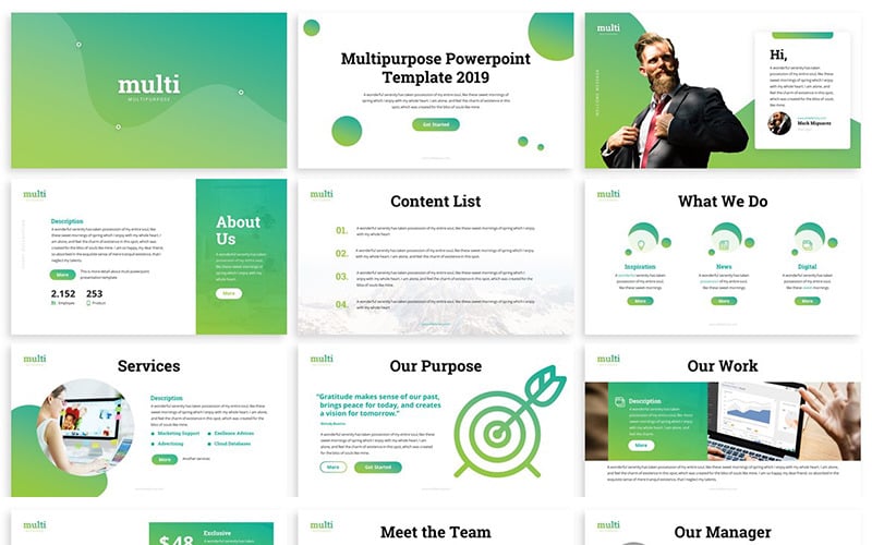 Multi - Multipurpose PowerPoint template PowerPoint Template