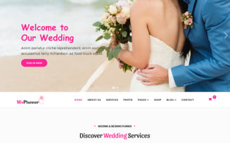 Wedding & Wedding Planner Joomla 4 template
