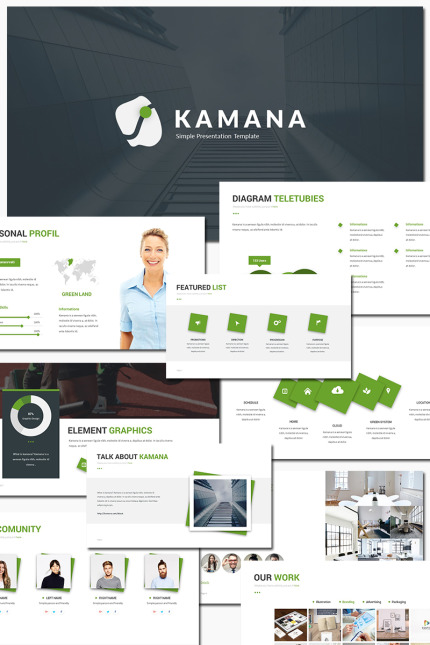 Template #81734 Company Profile Webdesign Template - Logo template Preview