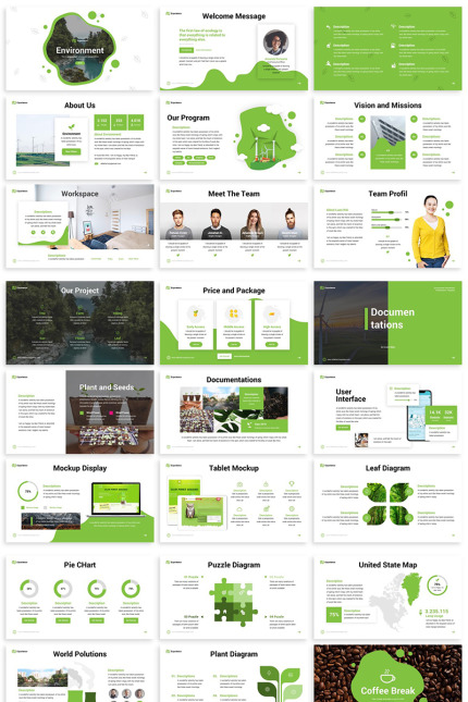 Template #81761 Green Blue Webdesign Template - Logo template Preview