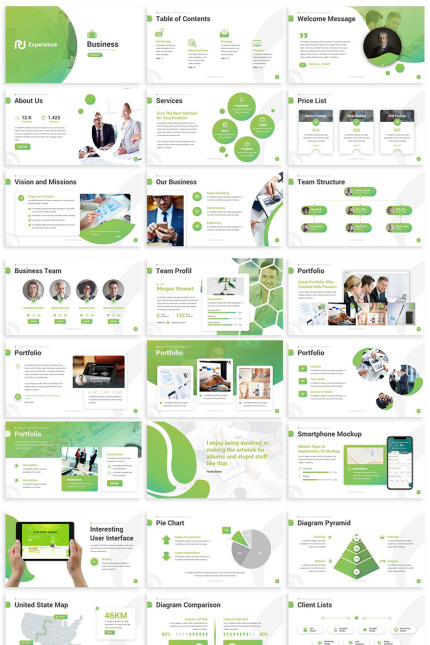 Template #81762 Green Gradient Webdesign Template - Logo template Preview
