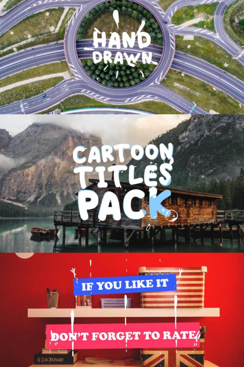 Cartoon Titles Pack After Effects İntro 81703
